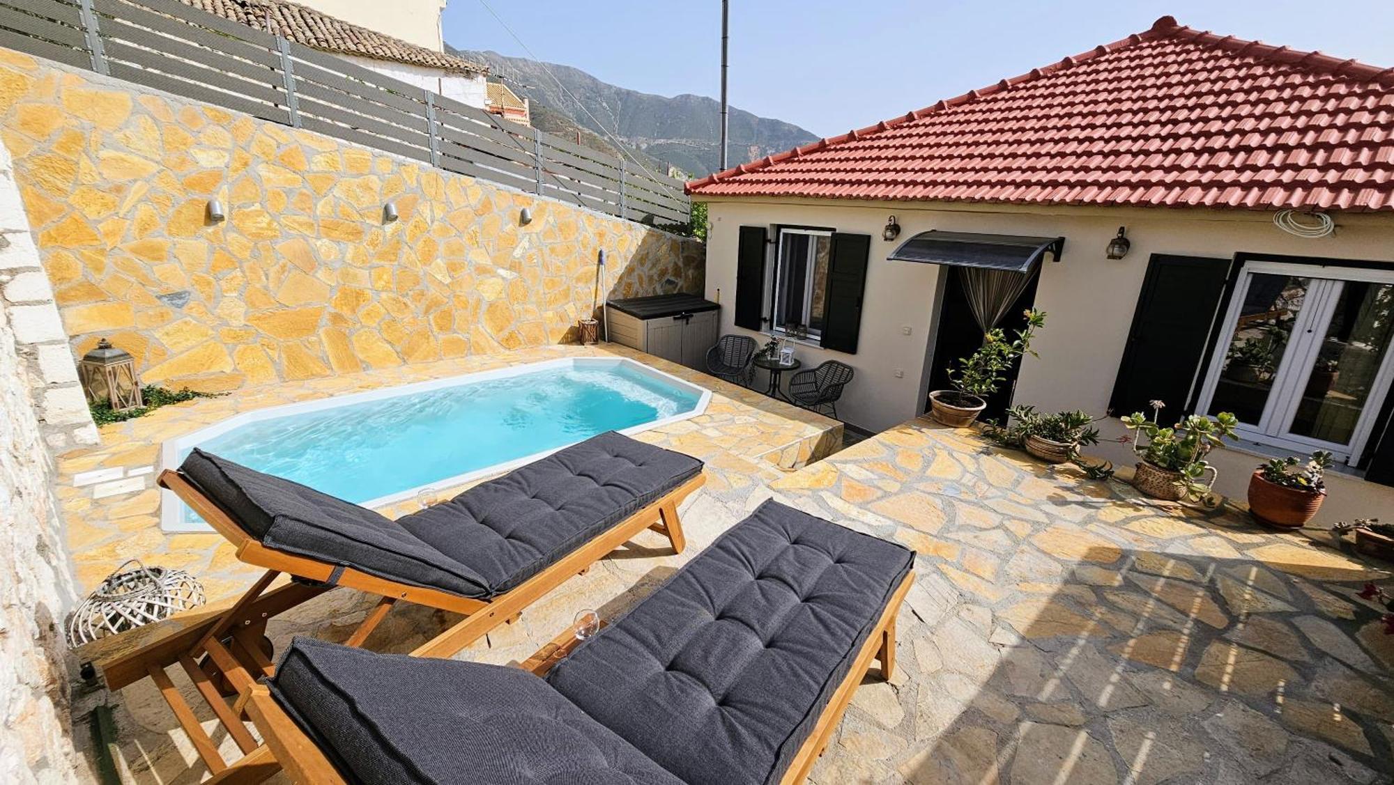 Villa Apoplous With Pool Asos Exteriör bild